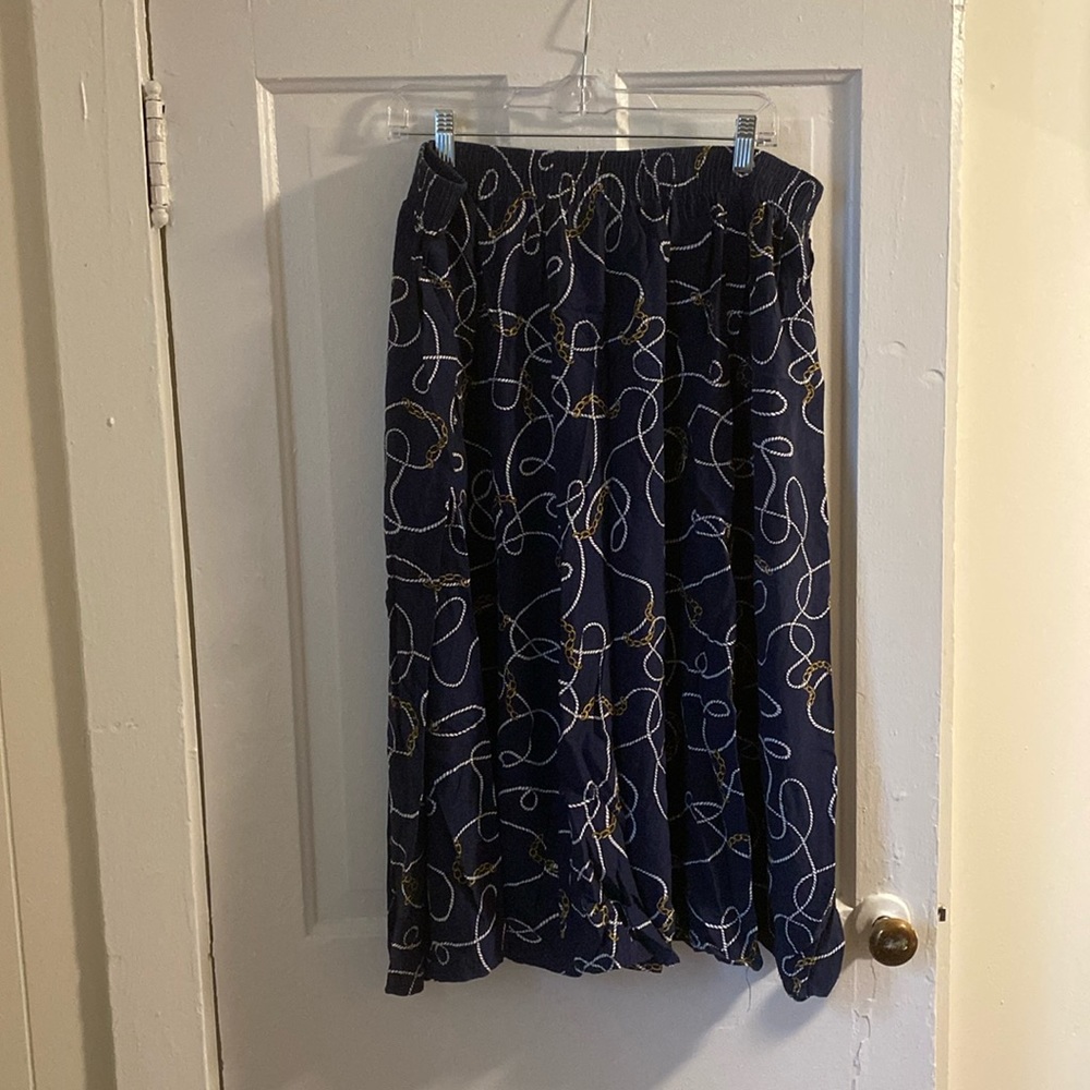 Vintage Nautical Skirt fits like XL